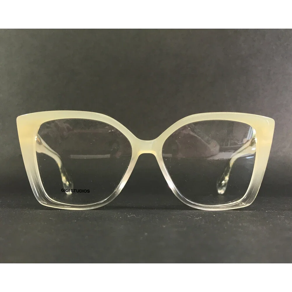Gigi Studios Eyeglasses Frames GS1027/25O THRIVE 006 Ivory Clear Fade 53-14-140